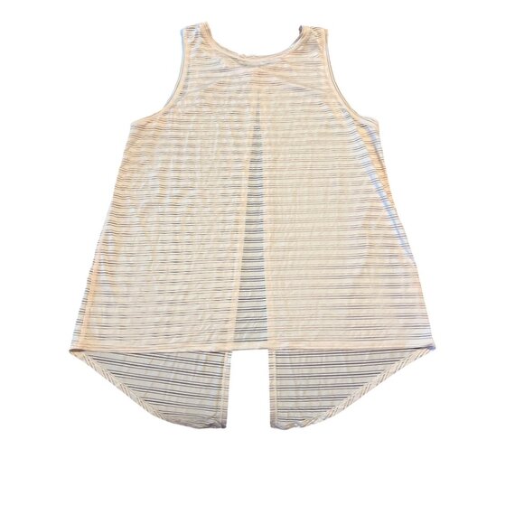 Lululemon Meet Halfway Tank *Striped Butter Pink‎ Size 6 - Picture 6 of 9